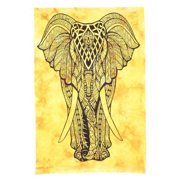 Elephant Poster Cotton Wall Tapestry Animal Print - Picture 3 of 5